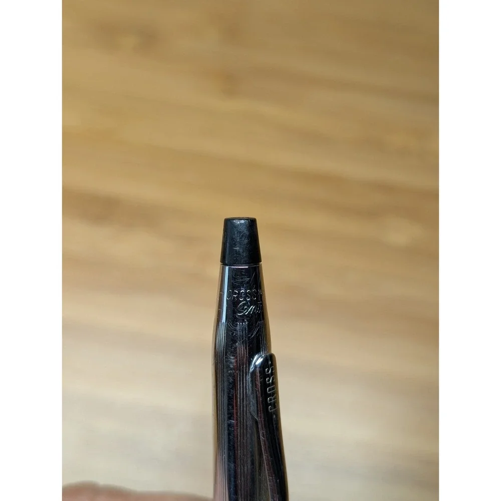 VintagGenuine CROSS Made In USA Silver Ballpoint Pen and Pencil Writing Set